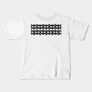 Black and white pattern abstract modern Kids T-Shirt